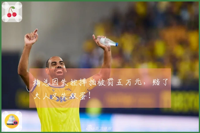 梅总因失控摔拍被罚五万元，赔了夫人又失双蛋！